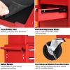 imageGoplus Tool Chest 3in1 Rolling 6 Drawers Tool Cabinet with Detachable Top Toolbox Middle Tool Storage Universal Lockable Wheels Protective Liner Auto Lock Metal Tool Box for Garage WorkshopRed