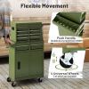 imageGoplus Tool Chest 3in1 Rolling 6 Drawers Tool Cabinet with Detachable Top Toolbox Middle Tool Storage Universal Lockable Wheels Protective Liner Auto Lock Metal Tool Box for Garage WorkshopOlive Green