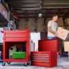 imageGoplus Tool Chest 3in1 Rolling 6 Drawers Tool Cabinet with Detachable Top Toolbox Middle Tool Storage Universal Lockable Wheels Protective Liner Auto Lock Metal Tool Box for Garage WorkshopRed