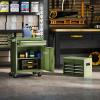 imageGoplus Tool Chest 3in1 Rolling 6 Drawers Tool Cabinet with Detachable Top Toolbox Middle Tool Storage Universal Lockable Wheels Protective Liner Auto Lock Metal Tool Box for Garage WorkshopOlive Green