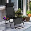 imageGoplus Zero Gravity Lounge Chairs 160Adjustable Folding Recliner wPillow and Cup Holder 350LBS Comfy Outdoor Lounge Chairs for Patio Lawn Yard ampamp CampSet of 2 NavyBlack