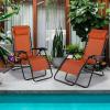 imageGoplus Zero Gravity Lounge Chairs 160Adjustable Folding Recliner wPillow and Cup Holder 350LBS Comfy Outdoor Lounge Chairs for Patio Lawn Yard ampamp CampSet of 2 NavyOrange