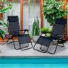 imageGoplus Zero Gravity Lounge Chairs 160Adjustable Folding Recliner wPillow and Cup Holder 350LBS Comfy Outdoor Lounge Chairs for Patio Lawn Yard ampamp CampSet of 2 NavyNavy