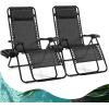 imageGoplus Zero Gravity Lounge Chairs 160Adjustable Folding Recliner wPillow and Cup Holder 350LBS Comfy Outdoor Lounge Chairs for Patio Lawn Yard ampamp CampSet of 2 NavyGrey