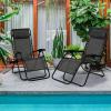 imageGoplus Zero Gravity Lounge Chairs 160Adjustable Folding Recliner wPillow and Cup Holder 350LBS Comfy Outdoor Lounge Chairs for Patio Lawn Yard ampamp CampSet of 2 NavyGrey