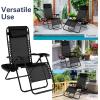 imageGoplus Zero Gravity Lounge Chairs 160Adjustable Folding Recliner wPillow and Cup Holder 350LBS Comfy Outdoor Lounge Chairs for Patio Lawn Yard ampamp CampSet of 2 NavyBlack