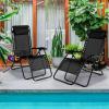 imageGoplus Zero Gravity Lounge Chairs 160Adjustable Folding Recliner wPillow and Cup Holder 350LBS Comfy Outdoor Lounge Chairs for Patio Lawn Yard ampamp CampSet of 2 NavyBlack