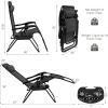 imageGoplus Zero Gravity Lounge Chairs 160Adjustable Folding Recliner wPillow and Cup Holder 350LBS Comfy Outdoor Lounge Chairs for Patio Lawn Yard ampamp CampSet of 2 NavyGrey