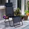 imageGoplus Zero Gravity Lounge Chairs 160Adjustable Folding Recliner wPillow and Cup Holder 350LBS Comfy Outdoor Lounge Chairs for Patio Lawn Yard ampamp CampSet of 2 NavyNavy