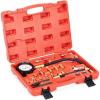 imageGoplus 0140PSI Fuel Injection Pressure Tester Kit Professional Pressure Gauge Test Set wConvenient Case for Trucks Cars ATVs 10 Bar