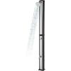 imageGoplus 93 Gallon Solar Heated Outdoor Shower 72 FT Freestanding Garden Shower with Dual Swivel Shower Heads ampamp 2 Foot Showers Adjustable Temperaturefor Poolside Backyard BeachSilver