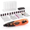 imageGoplus Cordless Rotary Tool Kit with 40 Accessories Liion 3Speed and USB Charging MultiPurpose Rotary Tool Set Perfect for Nail Polishing Cutting Wood Carving Engraving Polishing