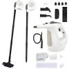 imageGoplus Handheld Steam Cleaner 1400W Pressurized Steam Cleaner wContinuous Steam wUnlimited Use Time 135 OZ Water Tank Child Lock ampamp 14Piece Accessory Kit Portable ChemicalFree Steamer MopGrey  White