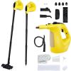 imageGoplus Handheld Steam Cleaner 1400W Pressurized Steam Cleaner wContinuous Steam wUnlimited Use Time 135 OZ Water Tank Child Lock ampamp 14Piece Accessory Kit Portable ChemicalFree Steamer MopYellow