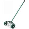 imageGoplus Rolling Lawn Aerator 18Inch Garden Yard Rotary Push Tine Heavy Duty Spike Soil Aeration Manual Lawn Aeration Tool w 41Inch Handle Green wFenderGreen w Fender