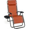 imageGoplus Zero Gravity Lounge Chairs 160Adjustable Folding Recliner wPillow and Cup Holder 350LBS Comfy Outdoor Lounge Chairs for Patio Lawn Yard ampamp CampSet of 2 NavyOrange