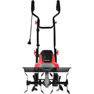 imageGoplus 14Inch 10 Amp Corded Electric Tiller and Cultivator Powerful Tillers w 9Inch Tilling Depth 4 Tines Rototillers Tool for Garden Lawn Soil Digging 14Inch17Inch