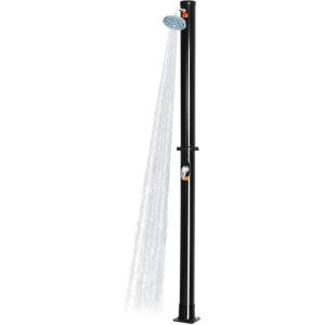 imageGoplus 53 Gallon Solar Heated Outdoor Shower 72 FT Freestanding Garden Shower with 360 Swivel Shower Head ampamp Temperature Adjustment for Poolside Backyard Beach StraightStraight
