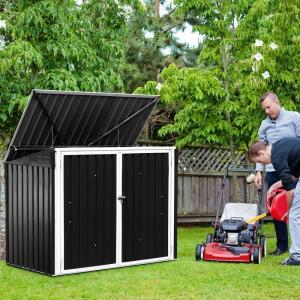 imageGoplus 6 x 3 Outdoor Storage Shed MultiPurpose Galvanized Steel Garden Shed with Air Vent and Lockable Door Tool Storage Shed for Backyard Patio ampamp Lawn
