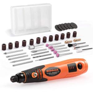 imageGoplus Cordless Rotary Tool Kit with 40 Accessories Liion 3Speed and USB Charging MultiPurpose Rotary Tool Set Perfect for Nail Polishing Cutting Wood Carving Engraving Polishing