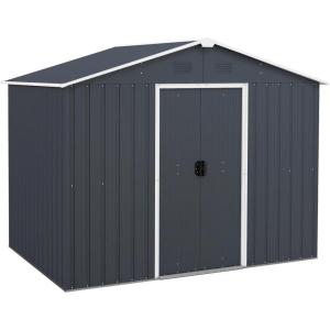 imageGoplus Outdoor Storage Shed with Floor Foundation Large Garden Tool Bike Shed with Lockable Sliding Door ampamp Air Vents WeatherResistant Metal Sheds ampamp Outdoor Storage for Backyard Patio Lawn62 x 53 x 75