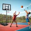 imageGoplus Portable Basketball Hoop 10FT Height Adjustable Basketball Goal w44 Shatterproof Backboard Outdoor Basketball Stand for Adults Teens Backyard Driveway42510FT  12Level  Upgrade Steel