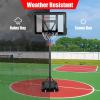 imageGoplus Portable Basketball Hoop 10FT Height Adjustable Basketball Goal w44 Shatterproof Backboard Outdoor Basketball Stand for Adults Teens Backyard Driveway42510FT  12Level  Upgrade Steel