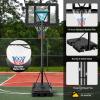 imageGoplus Portable Basketball Hoop 10FT Height Adjustable Basketball Goal w44 Shatterproof Backboard Outdoor Basketball Stand for Adults Teens Backyard Driveway42510FT  12Level  Upgrade Steel