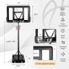 imageGoplus Portable Basketball Hoop 10FT Height Adjustable Basketball Goal w44 Shatterproof Backboard Outdoor Basketball Stand for Adults Teens Backyard Driveway42510FT  12Level  Upgrade Steel