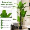 imageGoplus 5ft Bird of Paradise Artificial Plant Fake Tropical Palm Tree with 18 Large Leaves Cement Pot Moss Floor Silk Banana Leaf Plant Faux Plant for Indoor Outdoor Home Office Decor