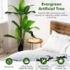 imageGoplus 5ft Bird of Paradise Artificial Plant Fake Tropical Palm Tree with 18 Large Leaves Cement Pot Moss Floor Silk Banana Leaf Plant Faux Plant for Indoor Outdoor Home Office Decor