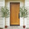 imageGoplus 6ft Artificial Olive Tree Tall Fake Potted Olive Silk Tree with Planter Large Faux Olive Branches and Fruits Olive Plant Artificial for Home Office Living Room Floor Decor Indoor 2 Pack6ft2