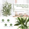 imageGoplus 6ft Artificial Olive Tree Tall Fake Potted Olive Silk Tree with Planter Large Faux Olive Branches and Fruits Olive Plant Artificial for Home Office Living Room Floor Decor Indoor 2 Pack6ft2