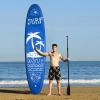 imageGoplus 981011 Inflatable Stand Up Paddle Board 65 Thick SUP with Premium Accessories and Carry Bag Wide Stance Bottom Fin for Paddling Surf Control NonSlip Deck for Youth and AdultSummer