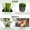 imageGoplus Artificial Monstera Deliciosa Plant 5ft Tall Fake Tropical Palm Tree w15 Pcs Different Turtle Leaves CementFilled Plastic Pot Faux Swiss Cheese Plant for Floor Home Office Decor5ft