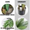 imageGoplus Artificial Palm Tree 35 Feet Tall Potted Fake Greenery Tropical Plant Faux Floor Tree for Indoor Outdoor Home Living Room Decor3ft 6in