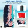 imageGoplus Boogie Boards for Beach 413733 Lightweight Body Board with EPS Core XPE Deck HDPE Slick Bottom Wrist Leash Bodyboard for Kids Adults SurfingBlackPinkBlue