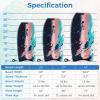 imageGoplus Boogie Boards for Beach 413733 Lightweight Body Board with EPS Core XPE Deck HDPE Slick Bottom Wrist Leash Bodyboard for Kids Adults SurfingBlackPinkBlue