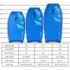 imageGoplus Boogie Boards for Beach 413733 Lightweight Body Board with EPS Core XPE Deck HDPE Slick Bottom Wrist Leash Bodyboard for Kids Adults SurfingBlue Shark