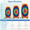 imageGoplus Boogie Boards for Beach 413733 Lightweight Body Board with EPS Core XPE Deck HDPE Slick Bottom Wrist Leash Bodyboard for Kids Adults SurfingColorful Explosion