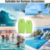 imageGoplus Boogie Boards for Beach 413733 Lightweight Body Board with EPS Core XPE Deck HDPE Slick Bottom Wrist Leash Bodyboard for Kids Adults SurfingGreen Skull