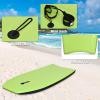 imageGoplus Boogie Boards for Beach 413733 Lightweight Body Board with EPS Core XPE Deck HDPE Slick Bottom Wrist Leash Bodyboard for Kids Adults SurfingGreen Skull