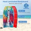 imageGoplus Boogie Boards for Beach 413733 Lightweight Body Board with EPS Core XPE Deck HDPE Slick Bottom Wrist Leash Bodyboard for Kids Adults SurfingRainbow Ink