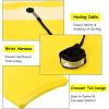 imageGoplus Boogie Boards for Beach 413733 Lightweight Body Board with EPS Core XPE Deck HDPE Slick Bottom Wrist Leash Bodyboard for Kids Adults SurfingYellow Coconut Palm
