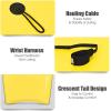imageGoplus Boogie Boards for Beach 413733 Lightweight Body Board with EPS Core XPE Deck HDPE Slick Bottom Wrist Leash Bodyboard for Kids Adults SurfingYellow Conch