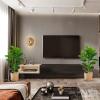 imageGoplus Fake Fiddle Leaf Fig Tree 2Pack 33 FT Tall Artificial Tree Greenery Plants in Pots W40 Leaves Decorative Faux Trees for Indoor Home Office355