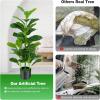 imageGoplus Fake Fiddle Leaf Fig Tree 2Pack 33 FT Tall Artificial Tree Greenery Plants in Pots W40 Leaves Decorative Faux Trees for Indoor Home Office395