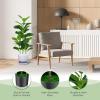 imageGoplus Fake Fiddle Leaf Fig Tree 2Pack 33 FT Tall Artificial Tree Greenery Plants in Pots W40 Leaves Decorative Faux Trees for Indoor Home Office395