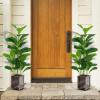 imageGoplus Fake Fiddle Leaf Fig Tree 2Pack 33 FT Tall Artificial Tree Greenery Plants in Pots W40 Leaves Decorative Faux Trees for Indoor Home Office395