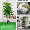 imageGoplus Fake Fiddle Leaf Fig Tree 2Pack 33 FT Tall Artificial Tree Greenery Plants in Pots W40 Leaves Decorative Faux Trees for Indoor Home Office51